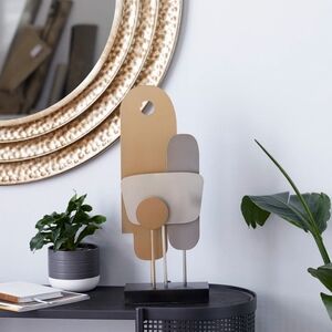 Modern Abstract Sculpture in Neutral Tones